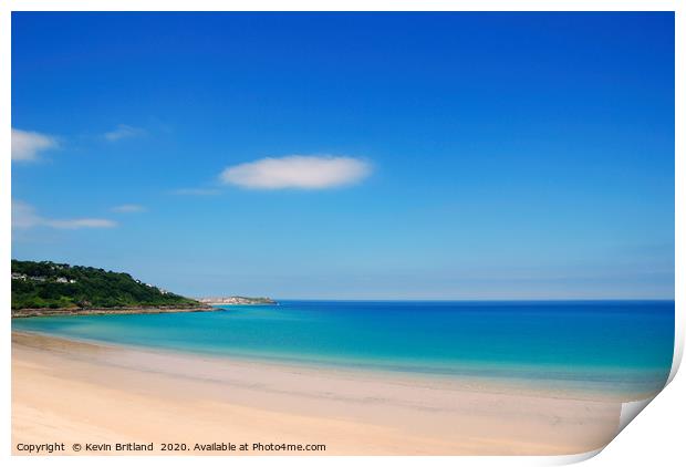 carbis bay, st ives, cornwall Print by Kevin Britland