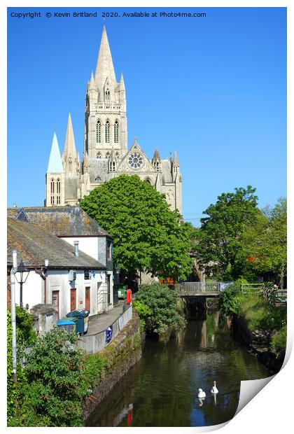 Truro Cathedral Cornwall Print by Kevin Britland