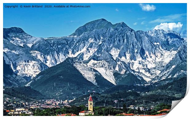italian mountain range Print by Kevin Britland