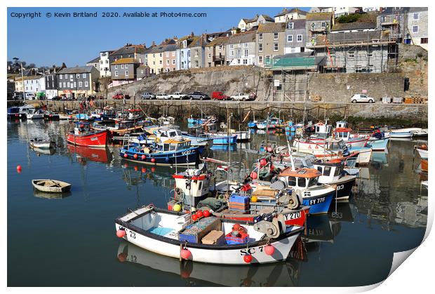mevagissey cornwall Print by Kevin Britland