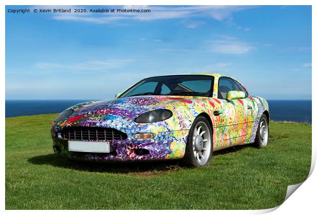 Aston Martin motor car Print by Kevin Britland