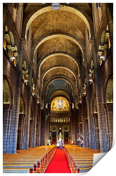 monaco cathedral Print by Kevin Britland