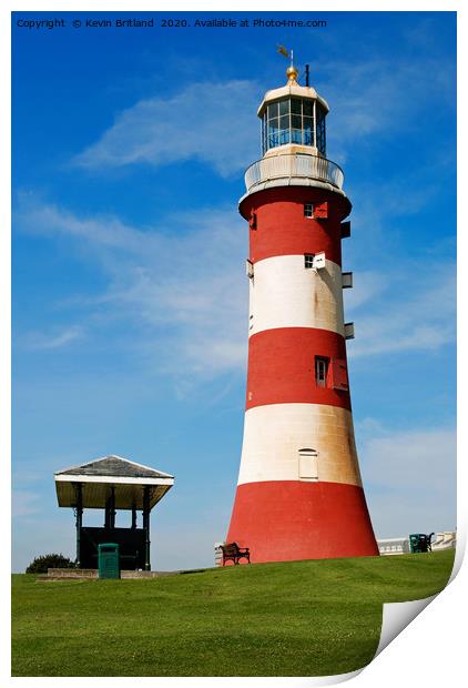 smeatons tower plymouth devon Print by Kevin Britland