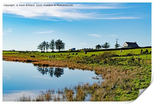 dozmary pool cornwall Print by Kevin Britland