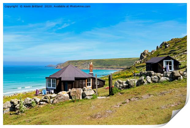 sennen cove cornwall Print by Kevin Britland