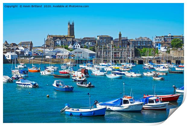 penzance harbour cornwall Print by Kevin Britland