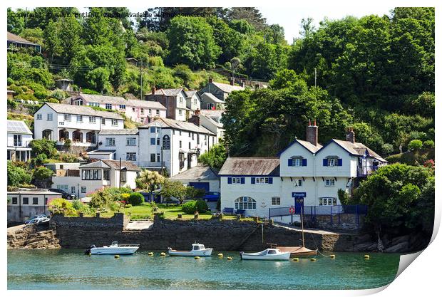 bodinnick cornwall Print by Kevin Britland