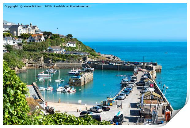 Newquay Habour Cornwall Print by Kevin Britland