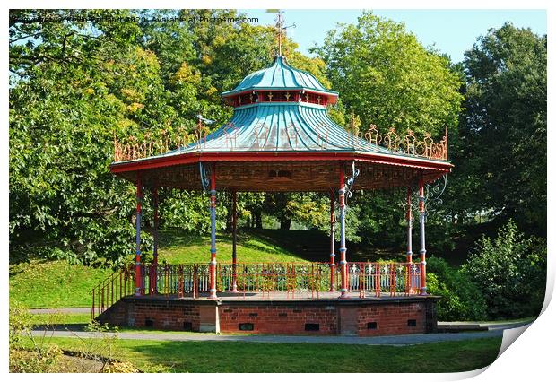 victorian bandstand Print by Kevin Britland