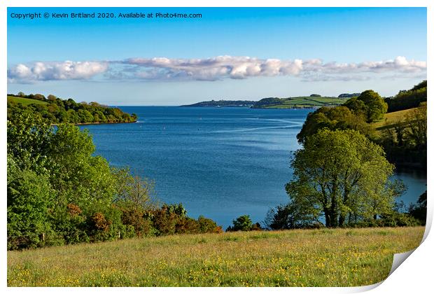 the river fal cornwall Print by Kevin Britland