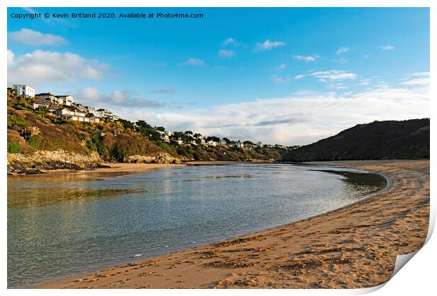 river gannel cornwall Print by Kevin Britland