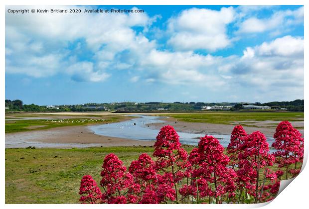 hayle estuary cornwall Print by Kevin Britland