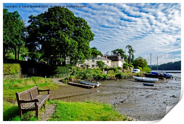 st clement village cornwall Print by Kevin Britland