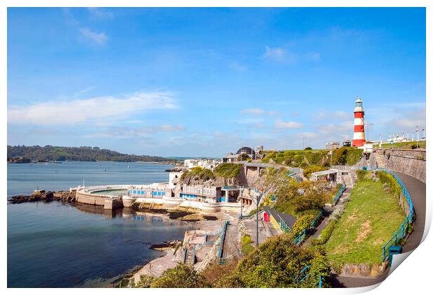 plymouth seafront Print by Kevin Britland
