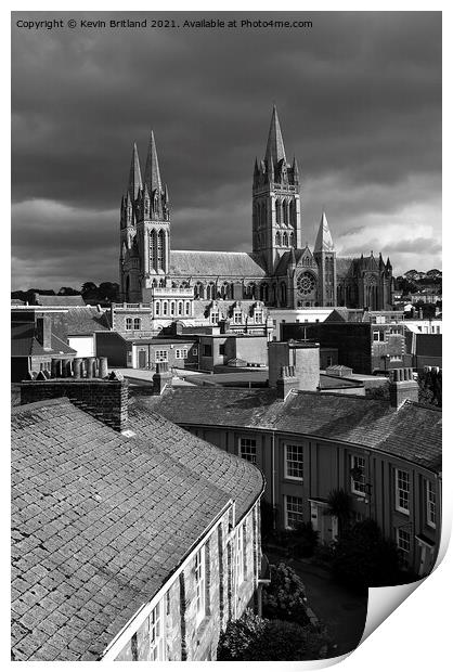 truro cathedral cornwall Print by Kevin Britland