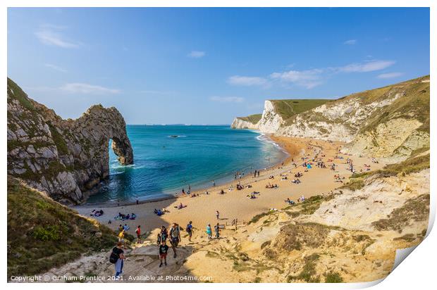 Durdle Door, West Lulworth, Dorset Print by Graham Prentice