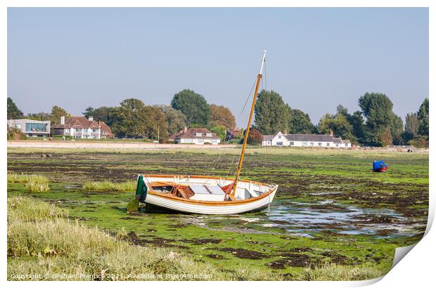 Bosham, Chichester Harbour at Low Tide Print by Graham Prentice