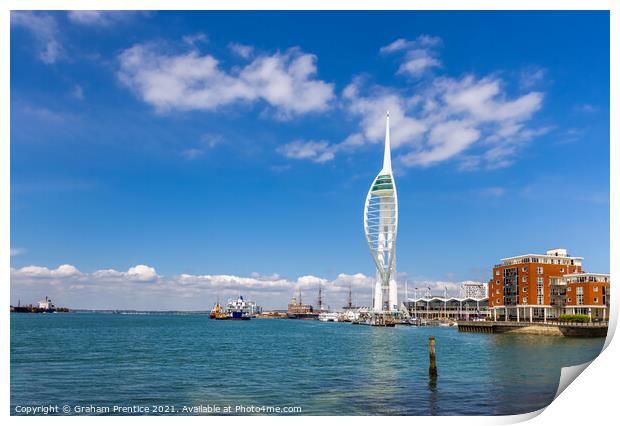 Spinnaker Tower, Portsmouth Print by Graham Prentice