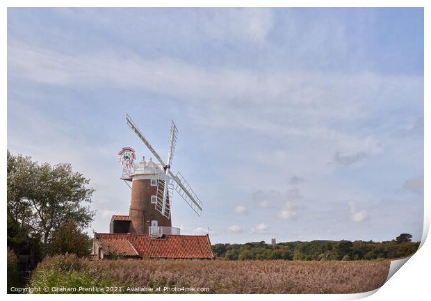 Cley Windmill, Norfolk Print by Graham Prentice