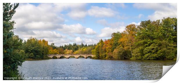 Five-Arch Bridge in Virginia Water, Surrey Print by Graham Prentice