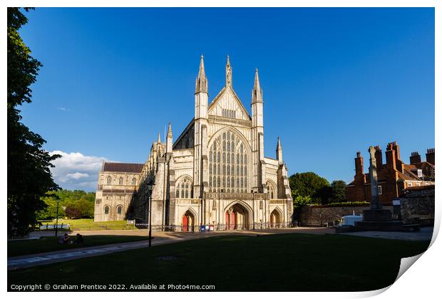 Winchester Cathedral Print by Graham Prentice