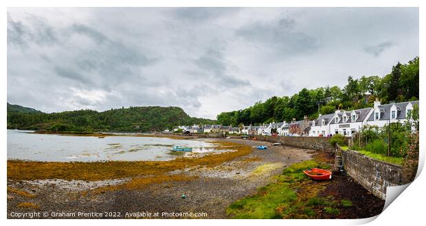 Plockton Waterfront at Low Tide Print by Graham Prentice
