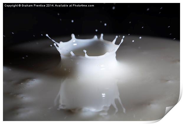Crown of Milk Print by Graham Prentice