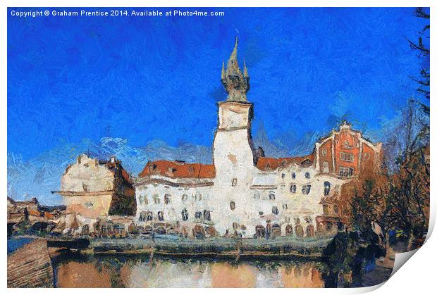 Prague Old Town Print by Graham Prentice