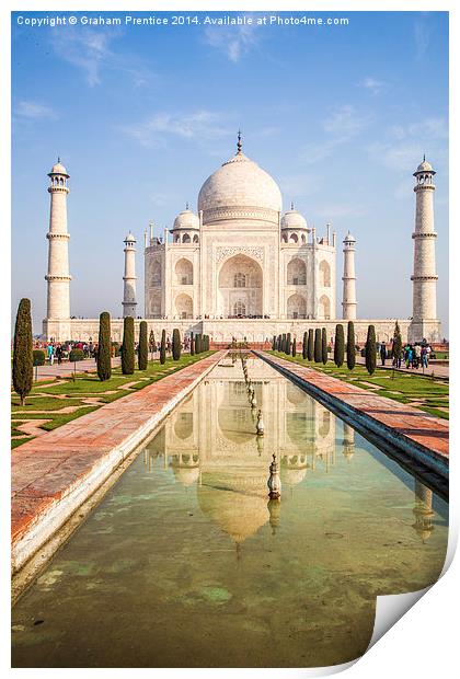 Taj Mahal Print by Graham Prentice