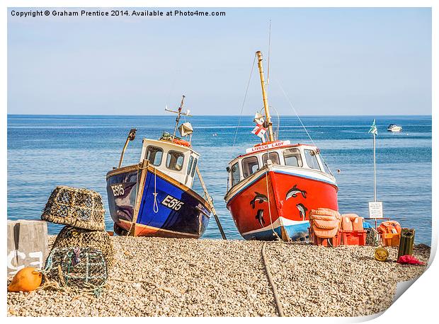 Fishing Boats Print by Graham Prentice