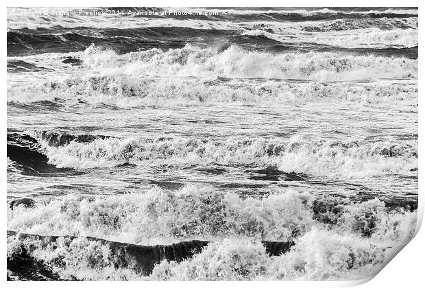 Stormy Sea Print by Graham Prentice