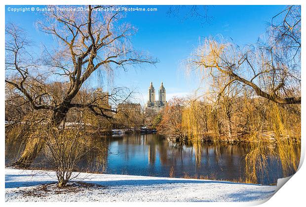  Central Park and Upper West Side, New York Print by Graham Prentice