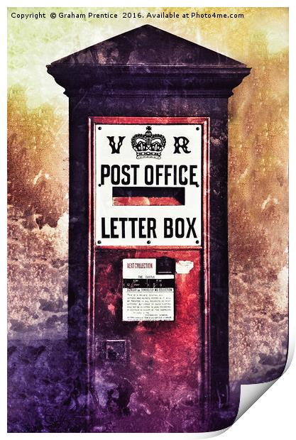 Victorian Pillar Box Print by Graham Prentice