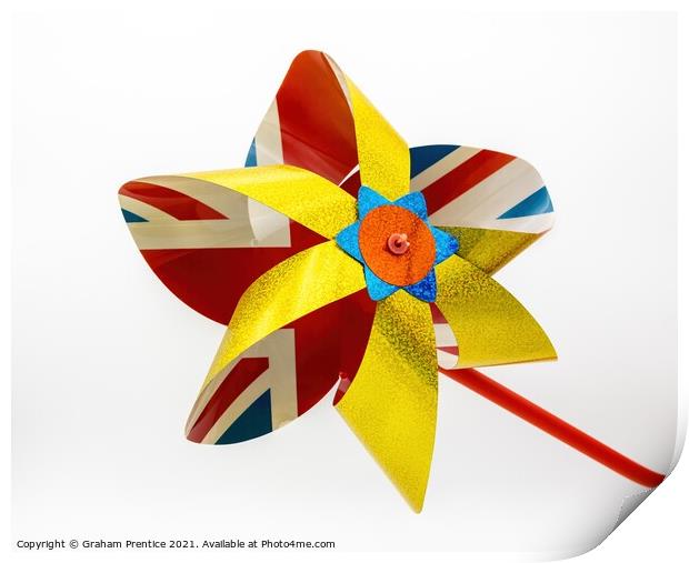 Colourful Windmill Print by Graham Prentice