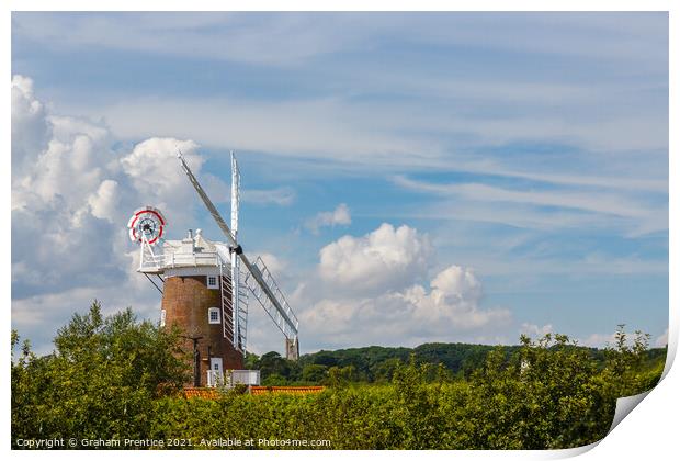 Cley-Next-The-Sea Windmill Print by Graham Prentice