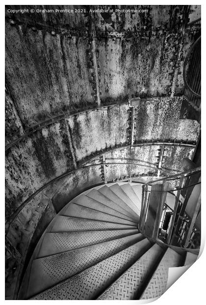 Hidden London: Spiral Staircase Print by Graham Prentice