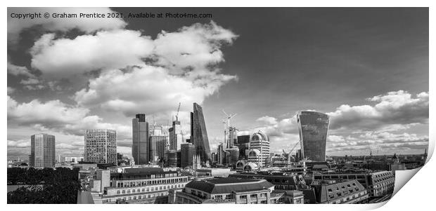 City of London Financial District Print by Graham Prentice