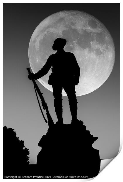 Tommy and the Moon Print by Graham Prentice