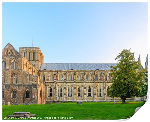 Winchester Cathedral Nave and West Transept Print by Graham Prentice