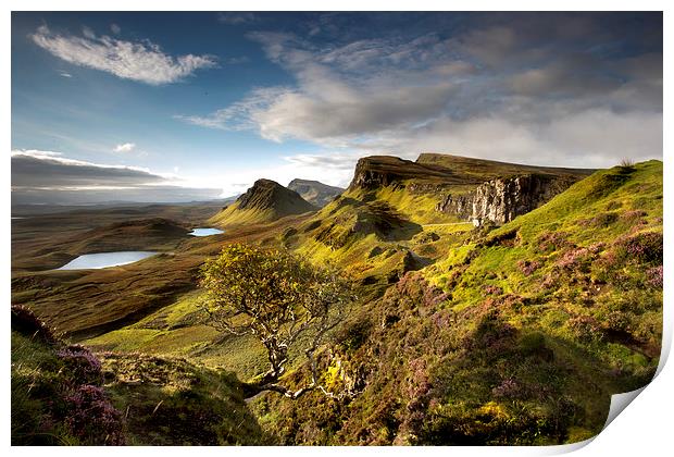  Morning light on the Quiraing Print by Richard Armstrong