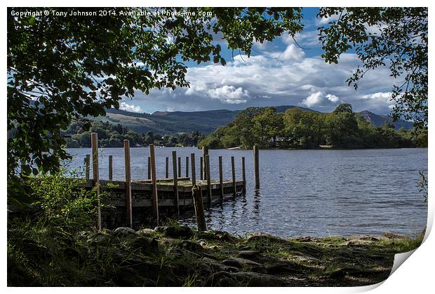  Derwentwater Lake Print by Tony Johnson