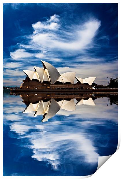 Sydney Opera House abstract Print by Sheila Smart