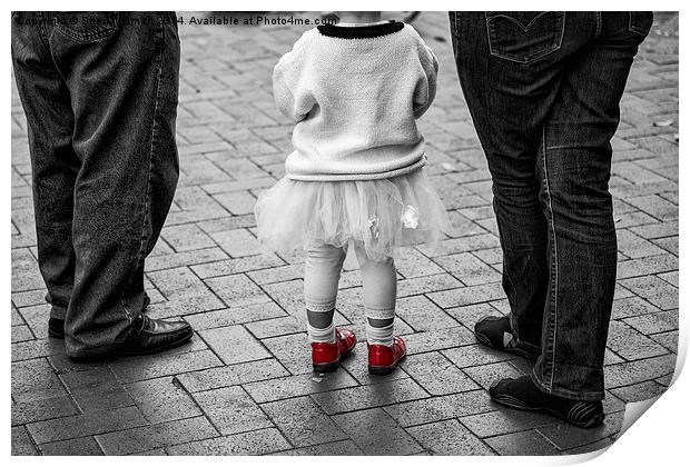 Little red shoes Print by Sheila Smart