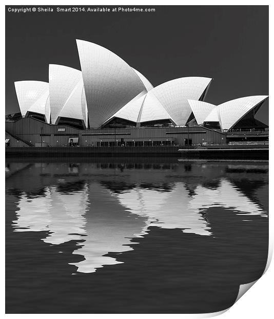  Sydney Opera House abstract Print by Sheila Smart