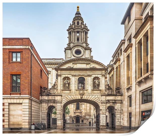 St Pauls From Paternoster Square Print by LensLight Traveler