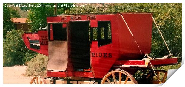 Old Nevada Stage Coach Print by Lisa PB