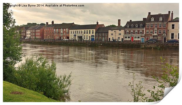 River Severn and Buildings Print by Lisa PB