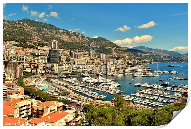 Monaco, Monte Carlo Print by Lisa PB