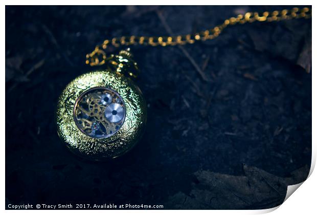 Lost pocket watch Print by Tracy Smith