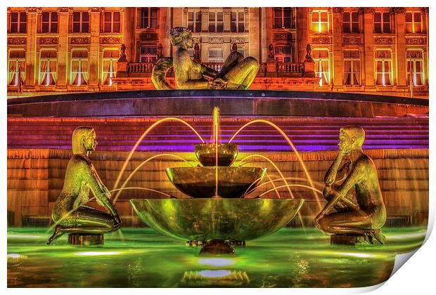 Floozie in the Jacuzzi Birmingham Print by Diane Griffiths